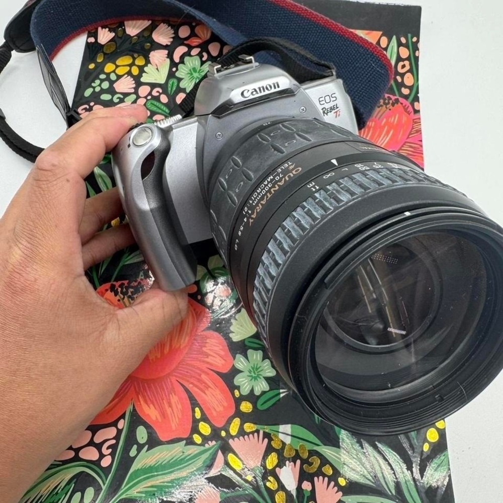 Canon EOS Rebel Ti – 35mm SLR Film Camera + Quantaray 70–300mm Zoom Lens